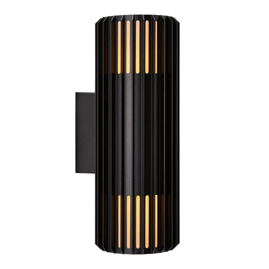 Aludra dobbel vegglampe seaside IP54-Utebelysning vegg opp og ned-Nordlux-Svart-2418121203-Lightup.no