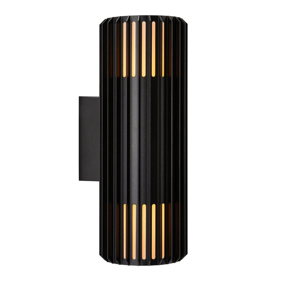 Aludra dobbel vegglampe seaside IP54-Utebelysning vegg opp og ned-Nordlux-Svart-2418121203-Lightup.no