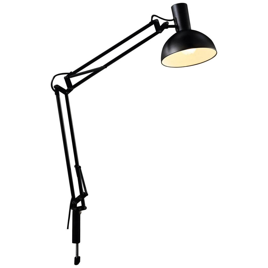 Arki bord/vegglampe inkl. bordsokkel, veggfeste og klemfeste - Svart-Vegglamper-DFTP-Svart-75145003-Lightup.no