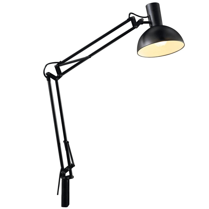 Arki bord/vegglampe inkl. bordsokkel, veggfeste og klemfeste - Svart-Vegglamper-DFTP-Svart-75145003-Lightup.no