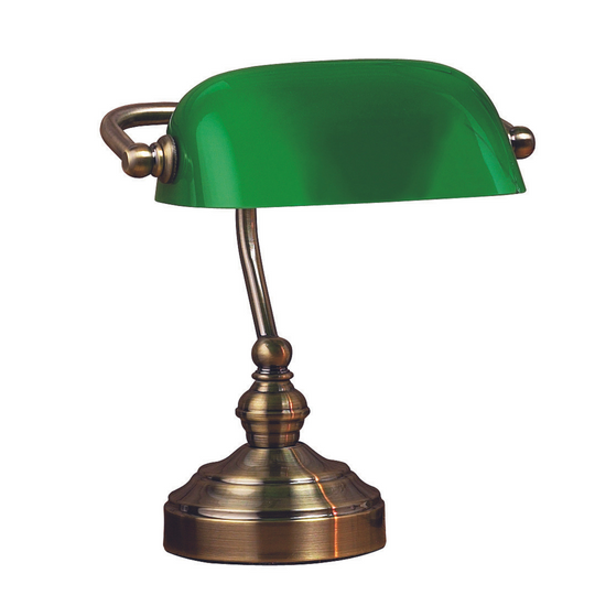 Bankers bordlampe 25 cm - Oksid/Grønn - Grønn-Bordlamper-Marksløjd-Grønn-Mrk-105930-Lightup.no