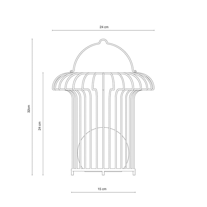 Basket utendørs lampe-Utebelysning Hagebelysning-Dyberg Larsen-Svart-DL-9357-Lightup.no