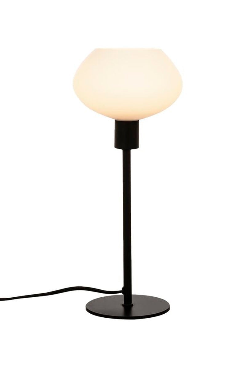 Bell bordlampe 37,5 cm-Bordlamper-Aneta Lighting-Svart / Opal-18100-15-01-Lightup.no