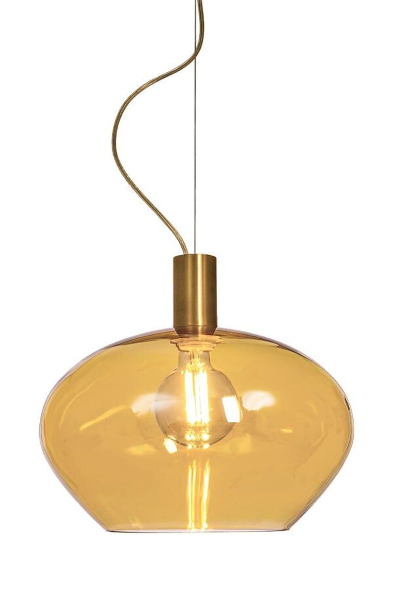 Bell takpendel 35 cm-Takpendler-Aneta Lighting-Messing / Amber-15015-25-41-Lightup.no