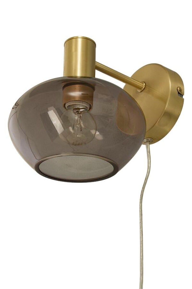 Bell vegglampe-Vegglamper-Aneta Lighting-Messing / Røyk-10100-25-14-Lightup.no