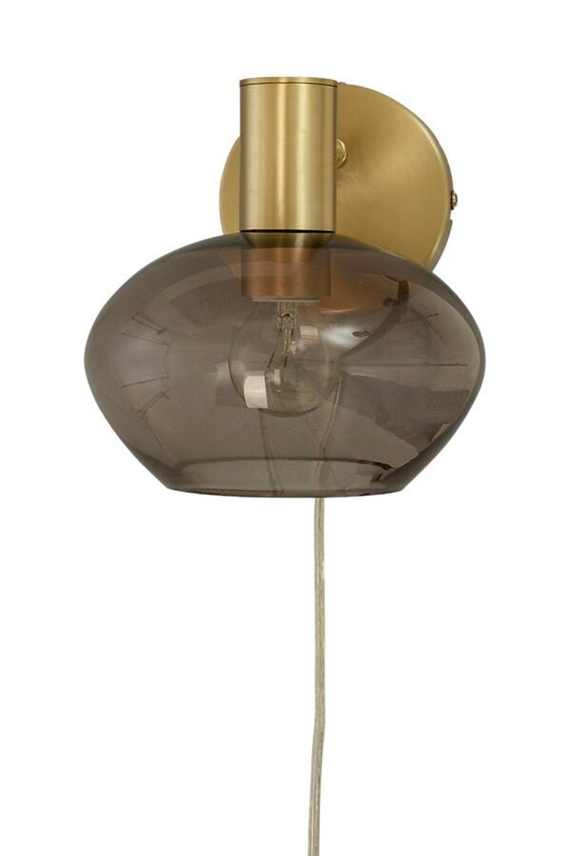 Bell vegglampe-Vegglamper-Aneta Lighting-Messing / Røyk-10100-25-14-Lightup.no