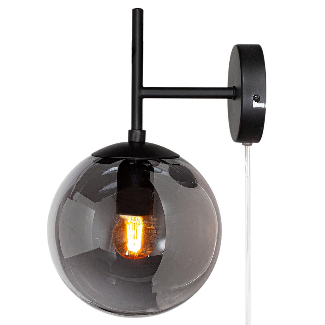 Boyle vegglampe - Røykfarget-Vegglamper-By Rydens-Røyk-Brs-4300560-4505-Lightup.no