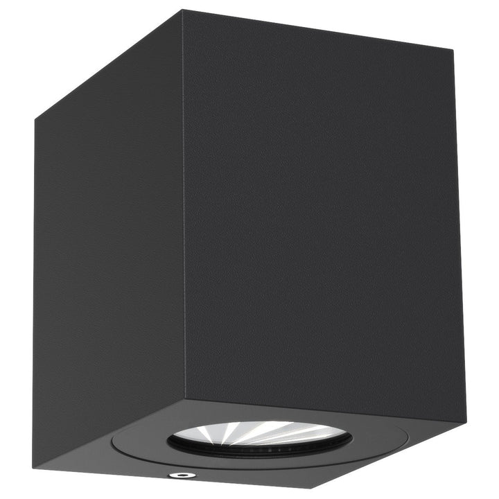 Canto kubi 2 vegglampe seaside IP44 2x6W 3000 Kelvin-Utebelysning vegg opp og ned-Nordlux-Svart-49711203-Lightup.no