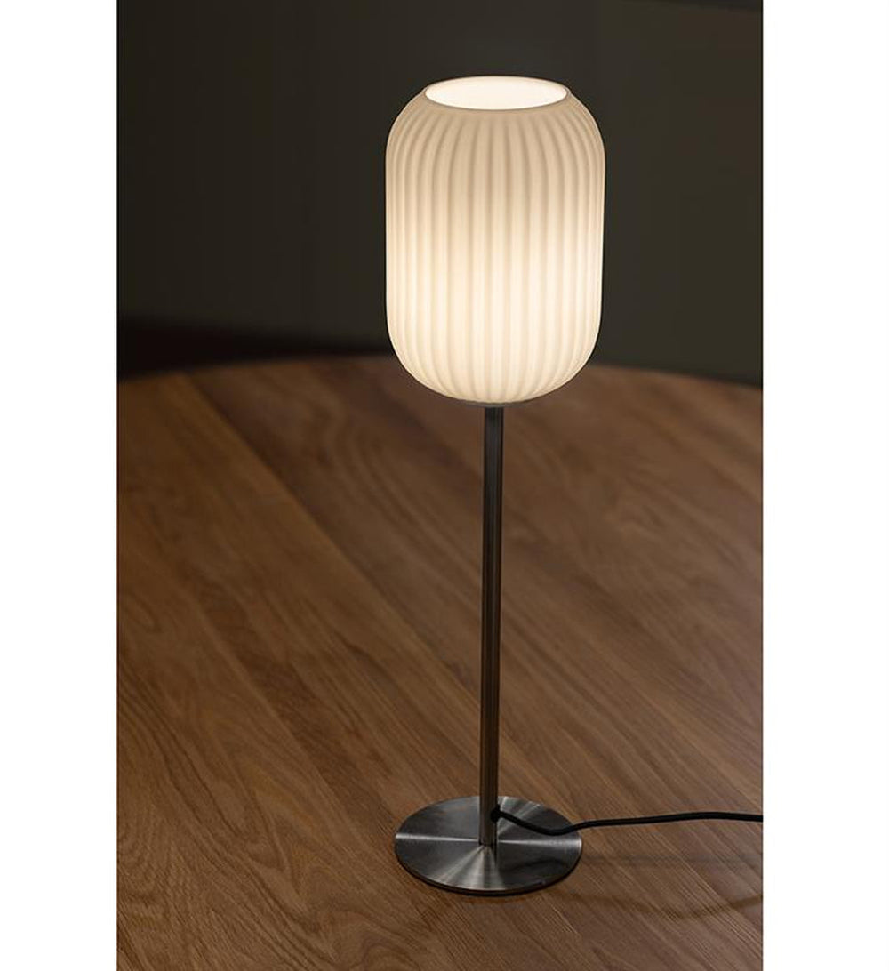 Cava bordlampe 55 cm - Stål/Opal hvit - B-vare - Stål / Opal-Bordlamper-Marksløjd-Stål / Opal-Mrk-108561-b-vare-Lightup.no