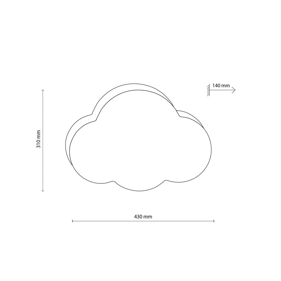 Cloud mini tak/vegglampe-Taklamper-TK Lighting-Blå-TK-6074-Lightup.no