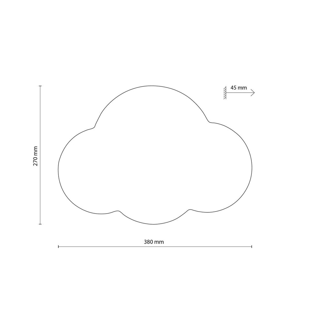 Cloud vegglampe-Vegglamper-TK Lighting-Grå-TK-4965-Lightup.no