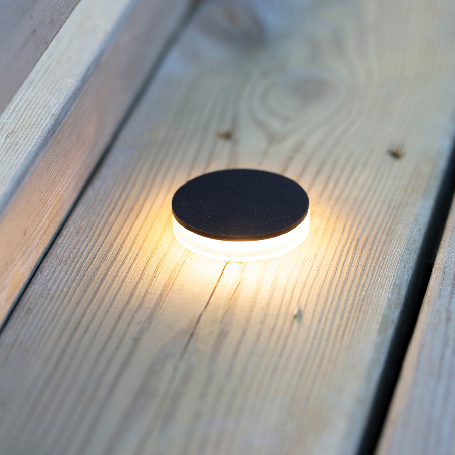 Decklight 3w 60mm - Garden 24 - Svart-Utebelysning Garden 24-Marksløjd-Svart-Mrk-106935-Lightup.no