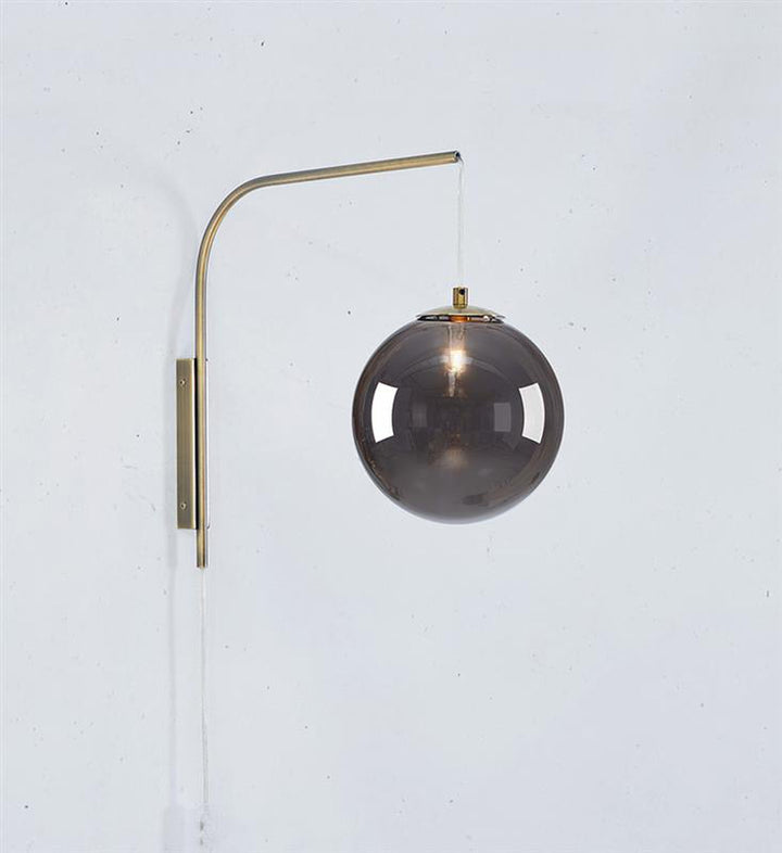 Dione vegglampe - Antikk messing/Røykfarget - Messing / Røyk-Vegglamper-Marksløjd-Messing / Røyk-Mrk-108419-Lightup.no