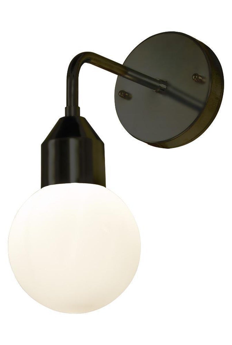 Florens vegglampe IP44-Baderomsbelysning vegglamper-Aneta Lighting-Svart-10701-15-Lightup.no