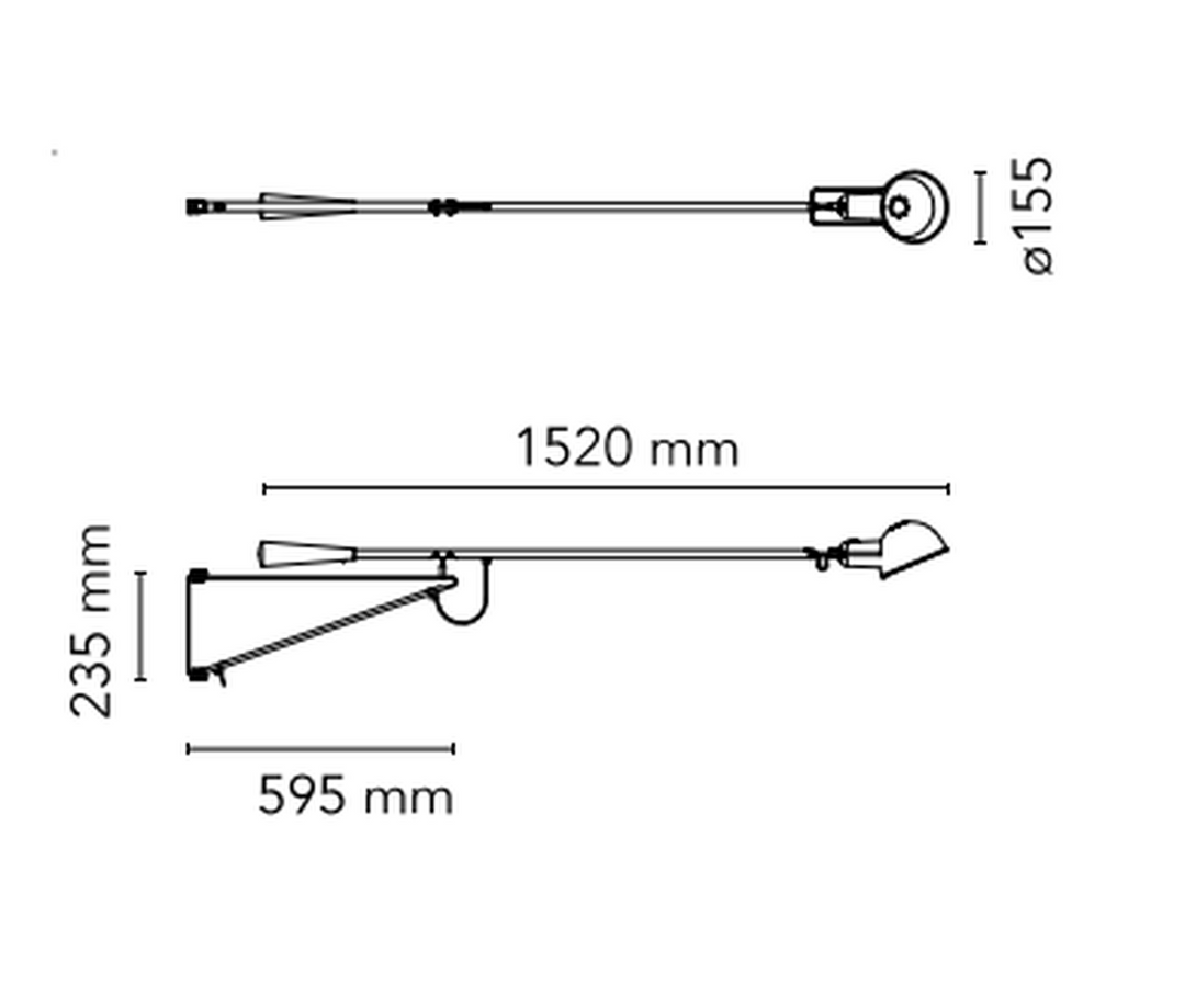 Flos 265 Vegglampe Limited Edition Cassina blå-Vegglamper-Flos-Blå-Fls__FS002752-Lightup.no