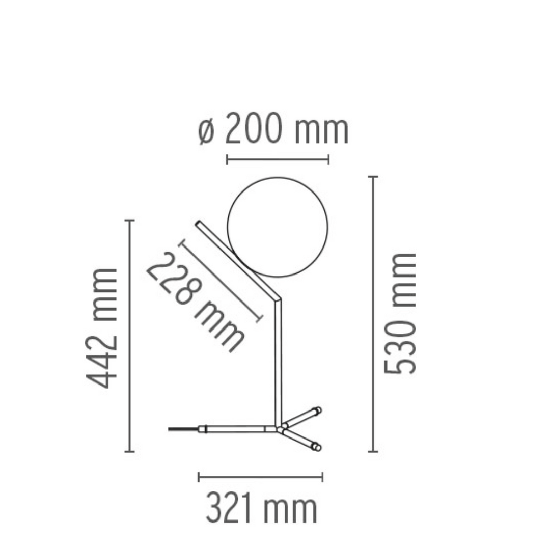 Flos IC T1 bordlampe høy-Bordlamper-Flos-Svart-Fls__F3170030-Lightup.no