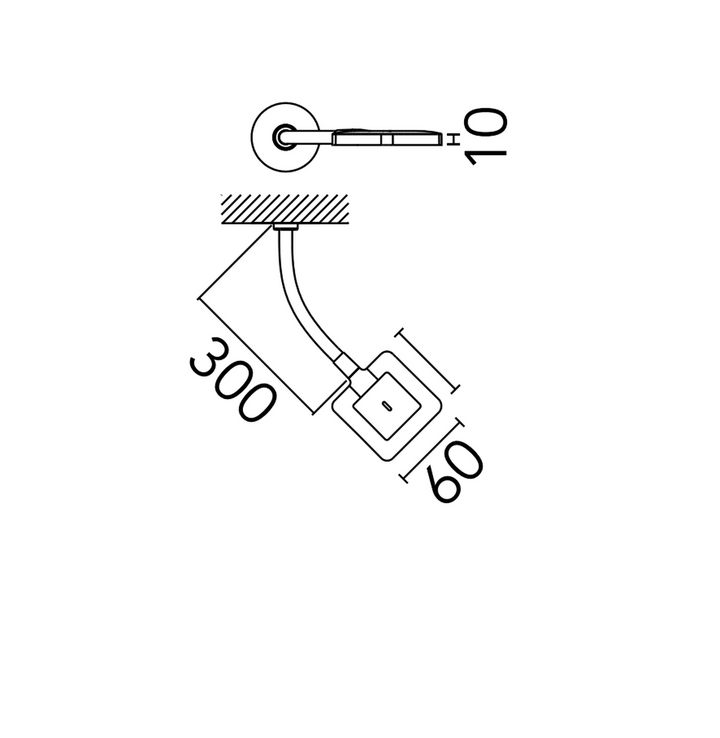 Flos Minikelvin Flex - ekstern strømtilkobling-Vegglamper-Flos-Svart-Fls__F9478030-Lightup.no