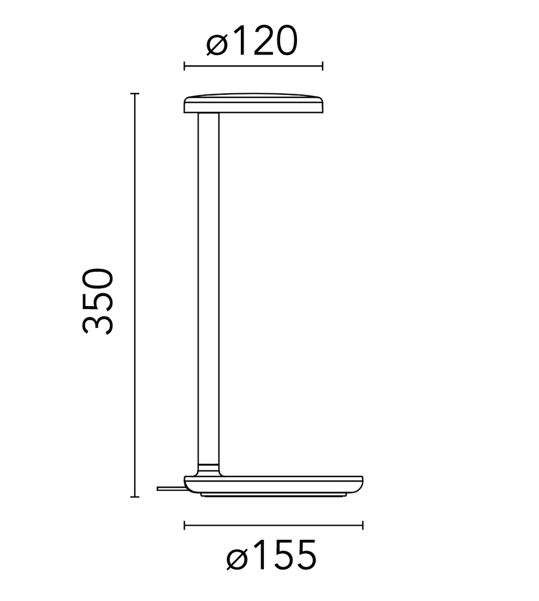 Flos Oblique Bordlampe - Antrasitt-Bordlamper-Flos-Antrasitt-Fls__09.8300.DR-Lightup.no