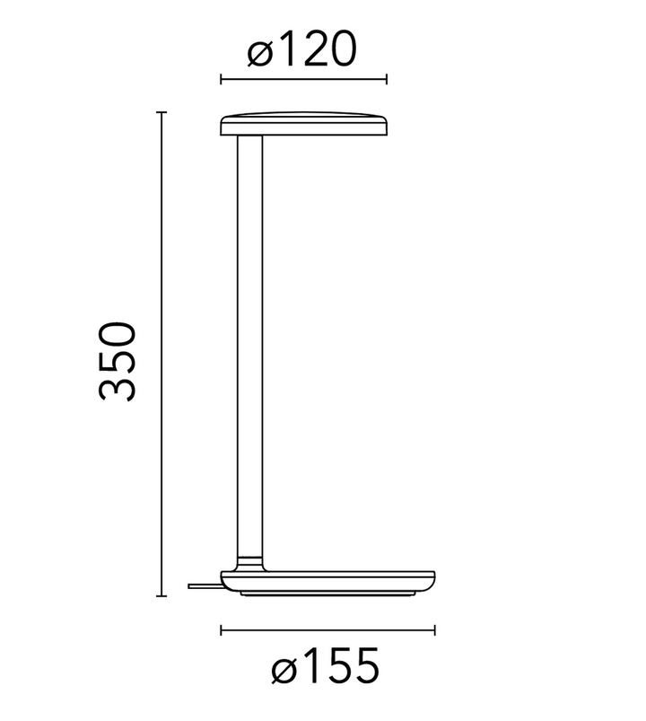 Flos Oblique Bordlampe - Antrasitt-Bordlamper-Flos-Antrasitt-Fls__09.8300.DR-Lightup.no