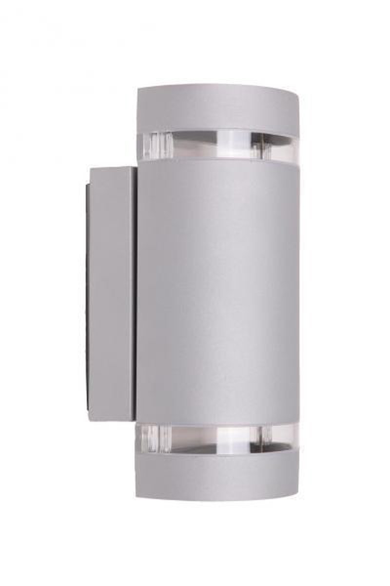 Focus Duo utendørs vegglampe-Utebelysning vegg opp og ned-Nordlux-Aluminium-874093-Lightup.no