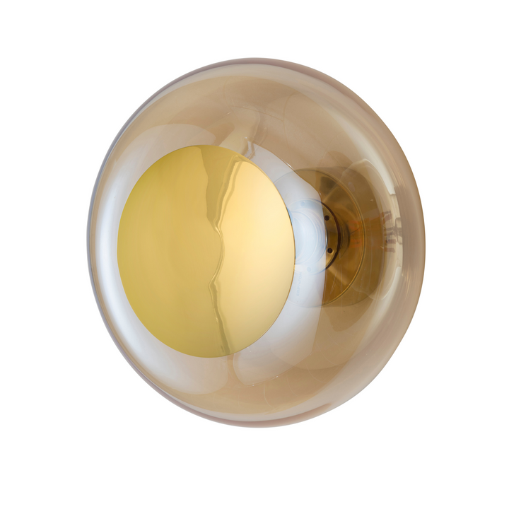 Horizon taklampe/vegglampe L Golden Smoke/gull-Vegglamper-EBB & FLOW-Gull / Røyk-LA101800CW-Lightup.no