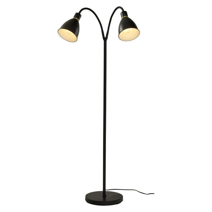 Idre gulvlampe-Gulvlamper-Aneta Lighting-Svart / Messing-19202-15-Lightup.no