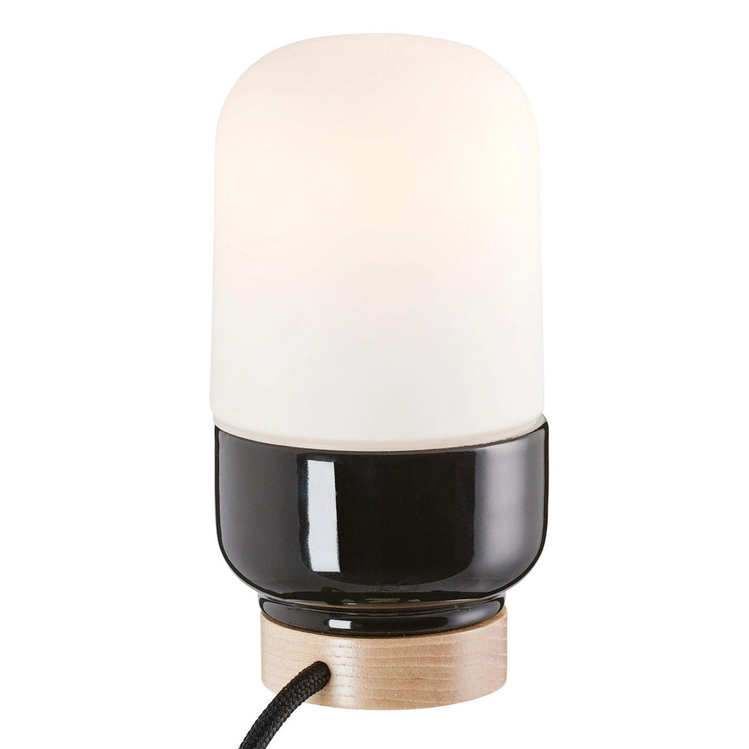 Ifø Ohm 100 / 190 bordlampe-Bordlamper-Ifø Electric-Svart / Opal glass-8312-500-16-Lightup.no