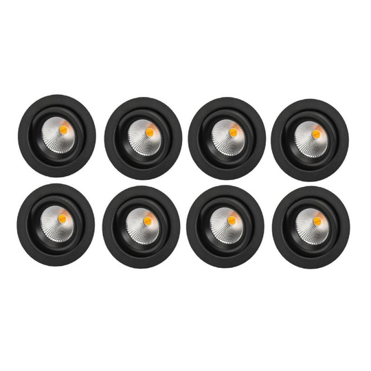 Junistar Eco IsoSafe 8 pack 6W LED 2700K-Downlight lavtbyggende-Sg Armaturen As-Hvit-3201874*-Lightup.no