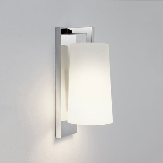 Lago 280 vegglampe IP44 - Krom/Opal glass skjerm - B-vare-Baderomsbelysning vegglamper-Astro Lighting-Krom / Opal-Asg__1297001+5019001-B-vare-Lightup.no