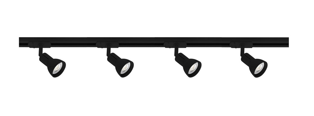 Link Munin 1,8 meter spottskinne med 4 spotter-Link spotskinne-Nordlux-Svart-2110589903+86129903-Lightup.no