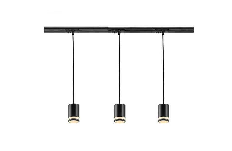 Link Rondie 1 meter spottskinne med 3 pendler-Link spotskinne-Nordlux-Svart-79079903+2110649903-Lightup.no