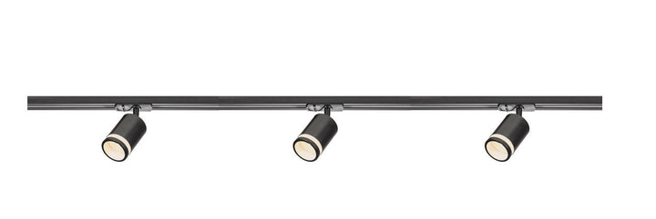 Link Rondie 3 spotter med skinne 1,8 meter-Link spotskinne-Nordlux-Svart-2110639903+2110589903-Lightup.no