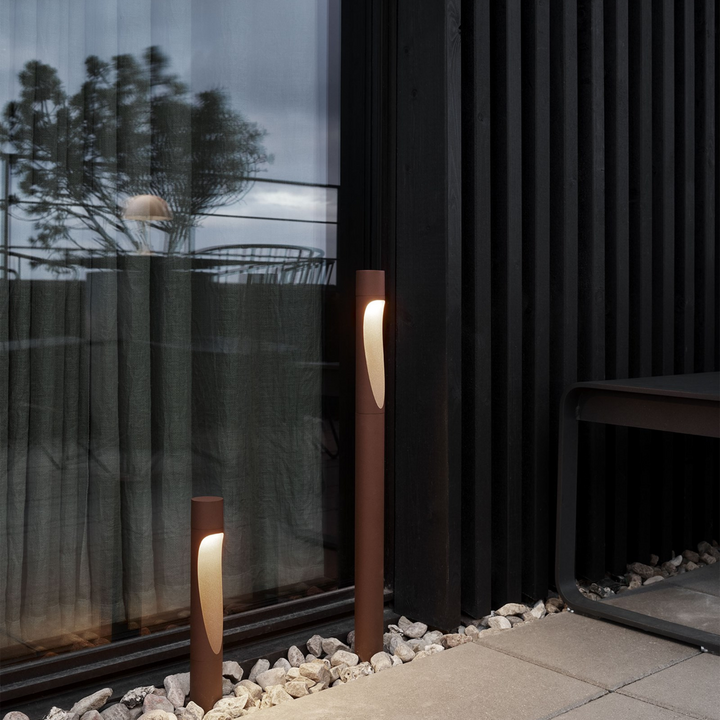 Louis Poulsen Flindt Garden jordspyd u/adapter kort-Utebelysning pullert-Louis Poulsen-Corten-2700 Kelvin-LP__5747402542-Lightup.no