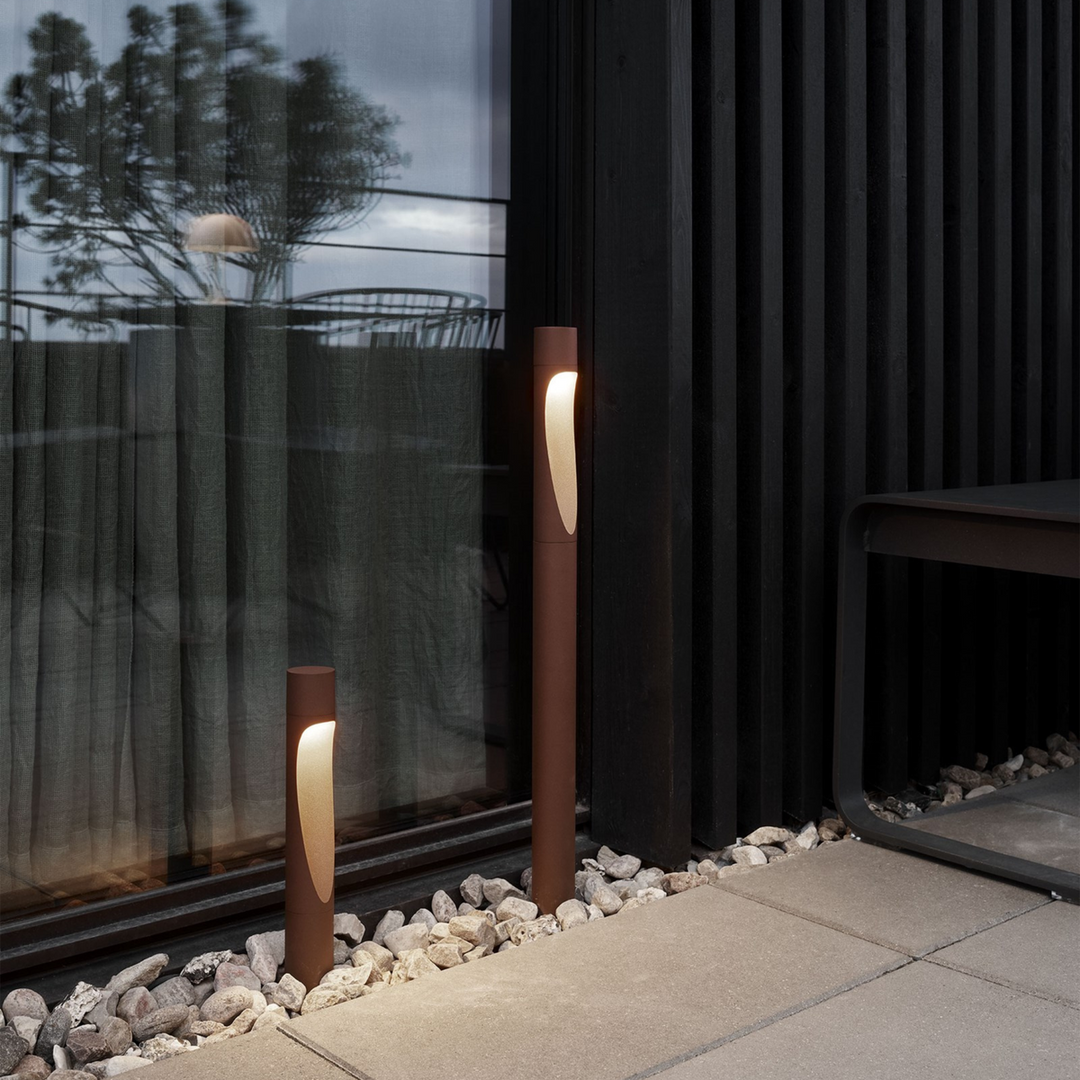 Louis Poulsen Flindt Garden med forankringsenhet u/adapter kort-Utebelysning pullert-Louis Poulsen-Corten-2700 Kelvin-LP__5747402513-Lightup.no