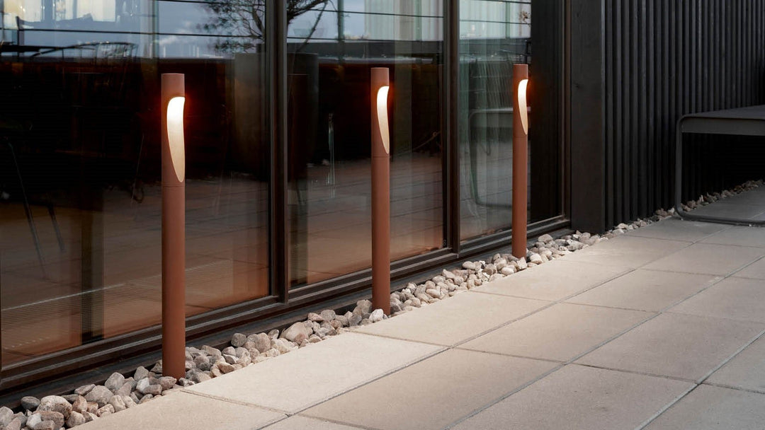 Louis Poulsen Flindt Garden med forankringsenhet u/adapter kort-Utebelysning pullert-Louis Poulsen-Corten-2700 Kelvin-LP__5747402513-Lightup.no