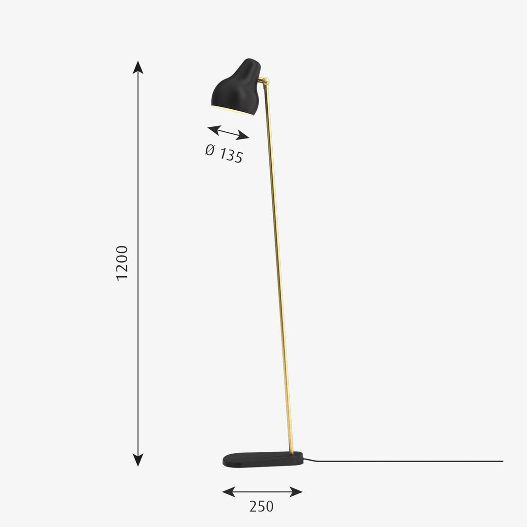 Louis Poulsen VL38 gulvlampe-Gulvlamper-Louis Poulsen-Svart-LP__5744163208-Lightup.no