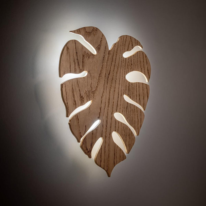 Monstera wood vegglampe-Vegglamper-TK Lighting-Eik-TK-5422-Lightup.no