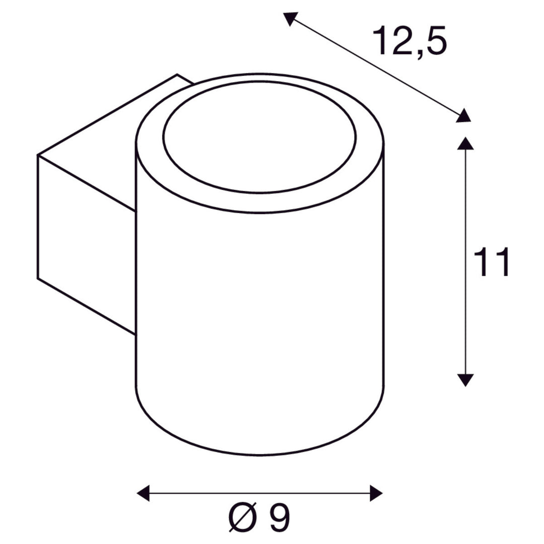 Oculus vegglampe 15W IP20 2000-3000 Kelvin - Dim to warm-Vegglamper-Slv-Mørk bronse-slv-1008612-Lightup.no