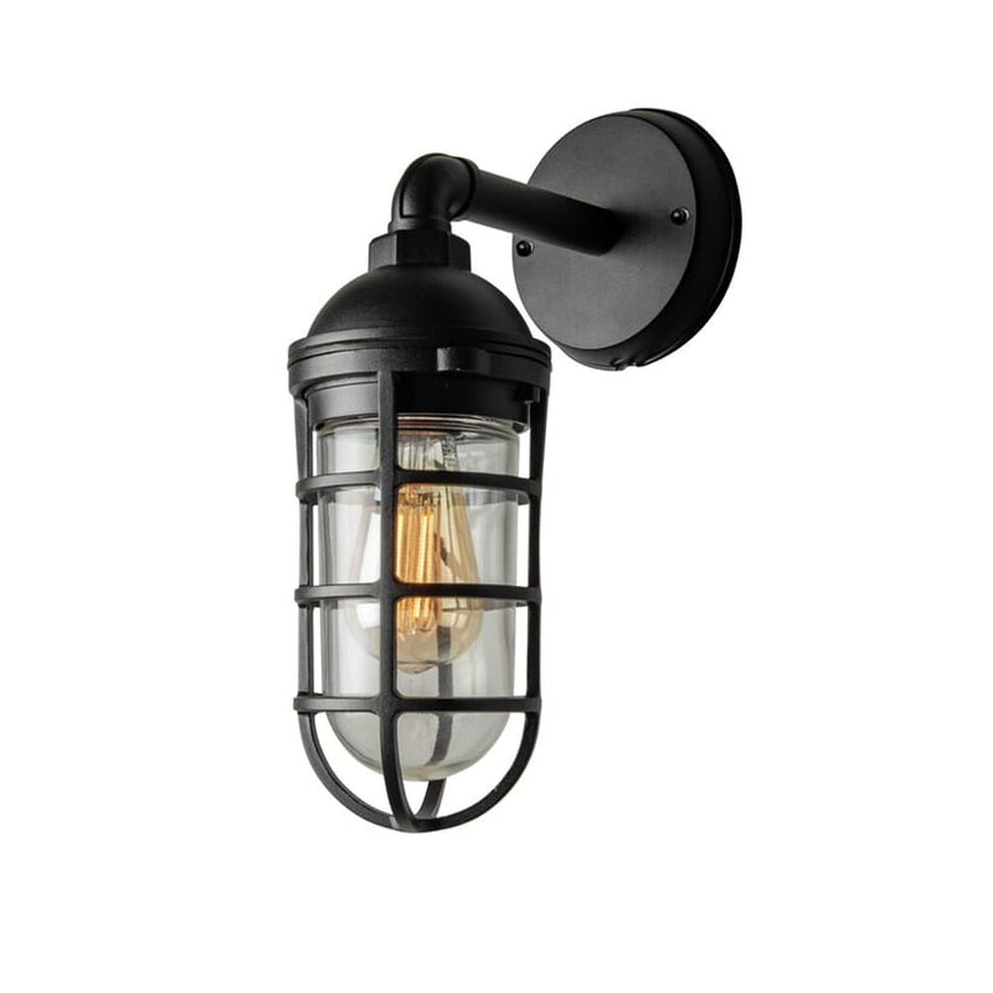 Olba vegglampe utendørs IP44-Utebelysning vegg klassisk-Konstsmide-Svart-7355-750-Lightup.no