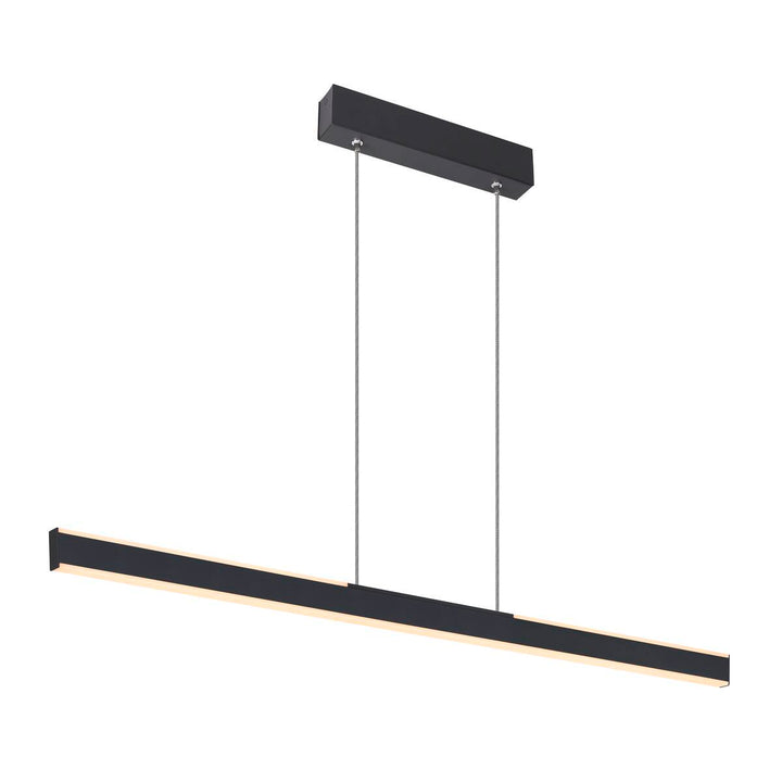 One linear 100 cm takpendel opp/ned lys 24W 2700/3000 Kelvin - Dimbar-Takpendler-Slv-Svart-slv-1006185-Lightup.no