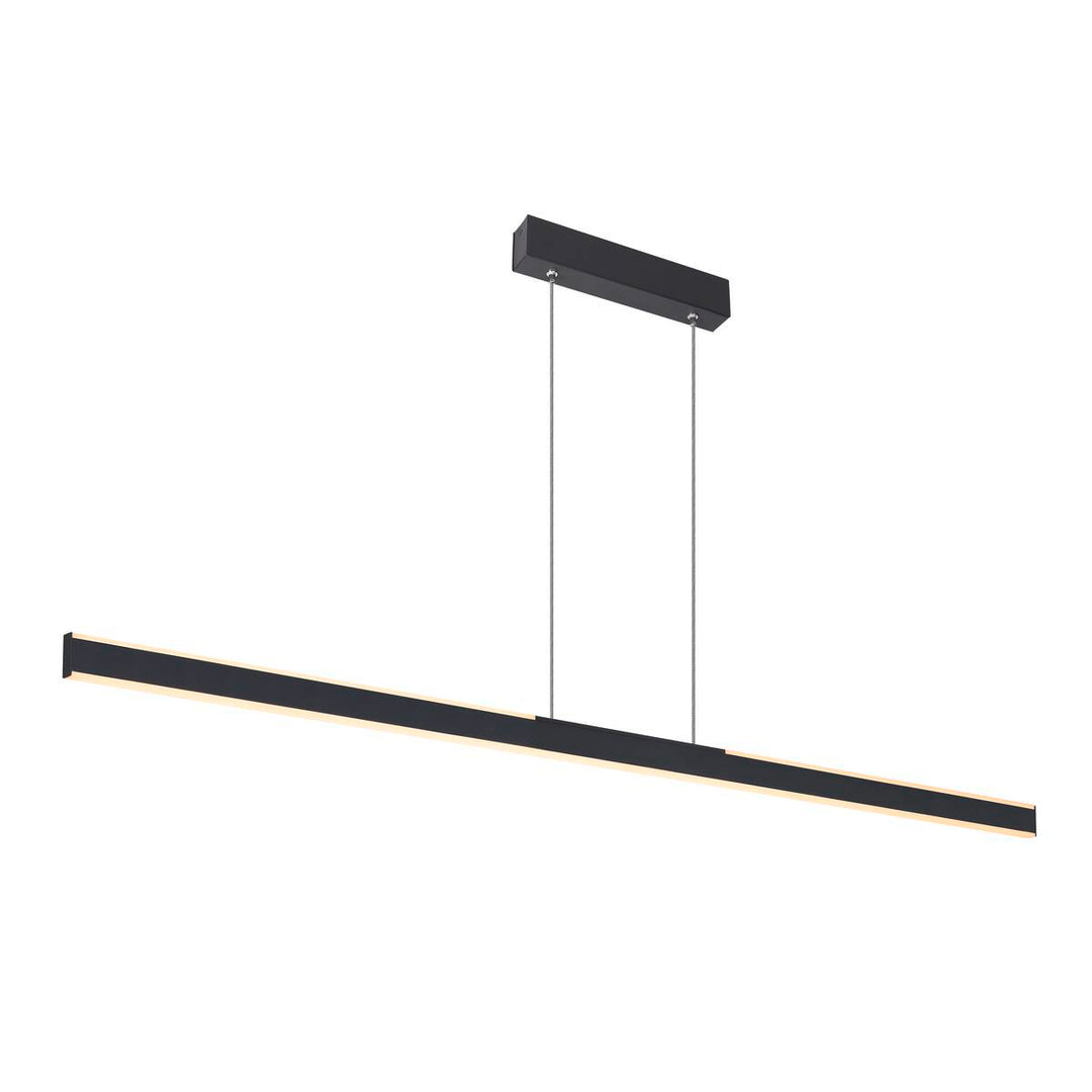 One linear 140 cm takpendel opp/ned lys 35W 2700/3000 Kelvin - Dimbar-Takpendler-Slv-Svart-slv-1006188-Lightup.no