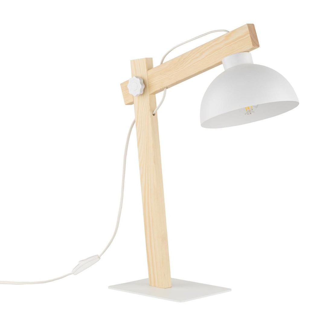 Oslo bordlampe-Bordlamper-TK Lighting-Hvit / Natur-TK-5347-Lightup.no