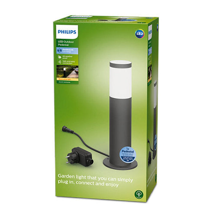 Philips Gardenlink 34,9 cm pullert 2700K 6W IP44 Start enhet - Antrasitt - 12Volt-Utebelysning pullert-Philips-Antrasitt-929003262101-Lightup.no