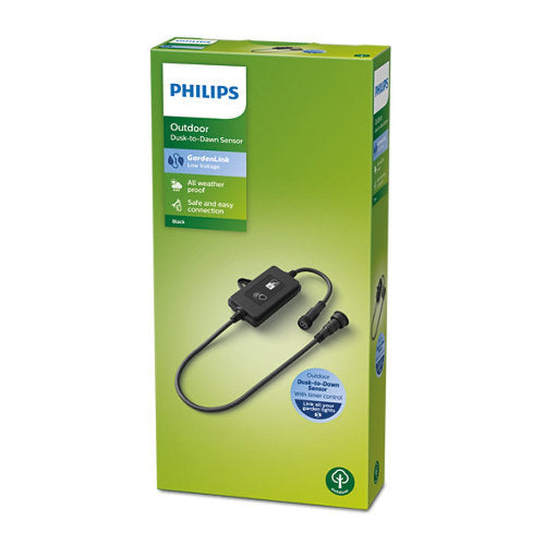 Philips Gardenlink dag/natt sensor og timer IP44 - Svart - 12Volt-Elektro fotocelle-Philips-Svart-929003261201-Lightup.no