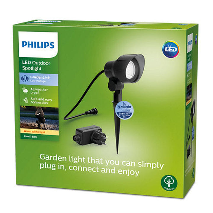 Philips Gardenlink uplight 2700K 6W IP44 start enhet - Svart - - 12Volt-Utebelysning uplight-Philips-Svart-929003261901-Lightup.no