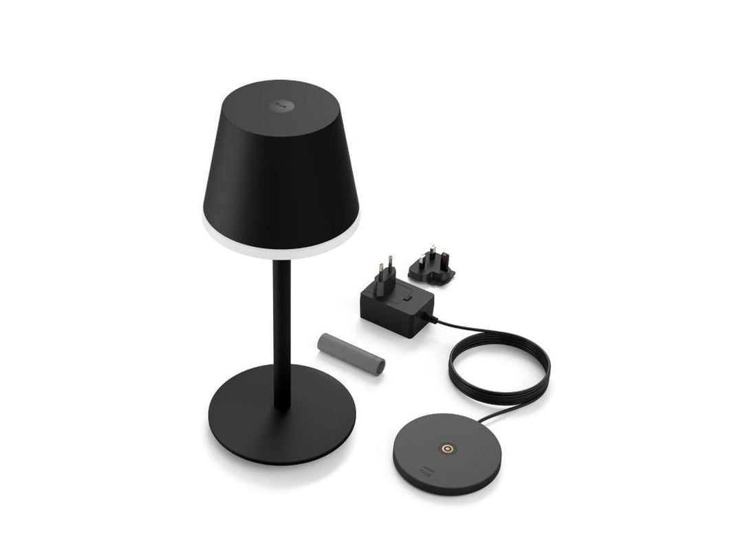 Philips Hue Go bærbar bordlampe oppladbar-Bordlamper-Philips Hue-Svart-929003128501-Lightup.no