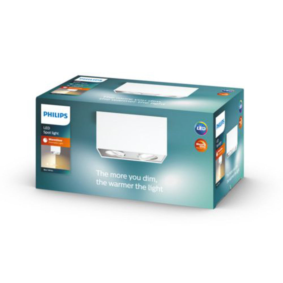 Philips myLiving dobbel takspot 2x4,5W warmglow-Downlight 230V-Philips-Hvit-915005528101-Lightup.no