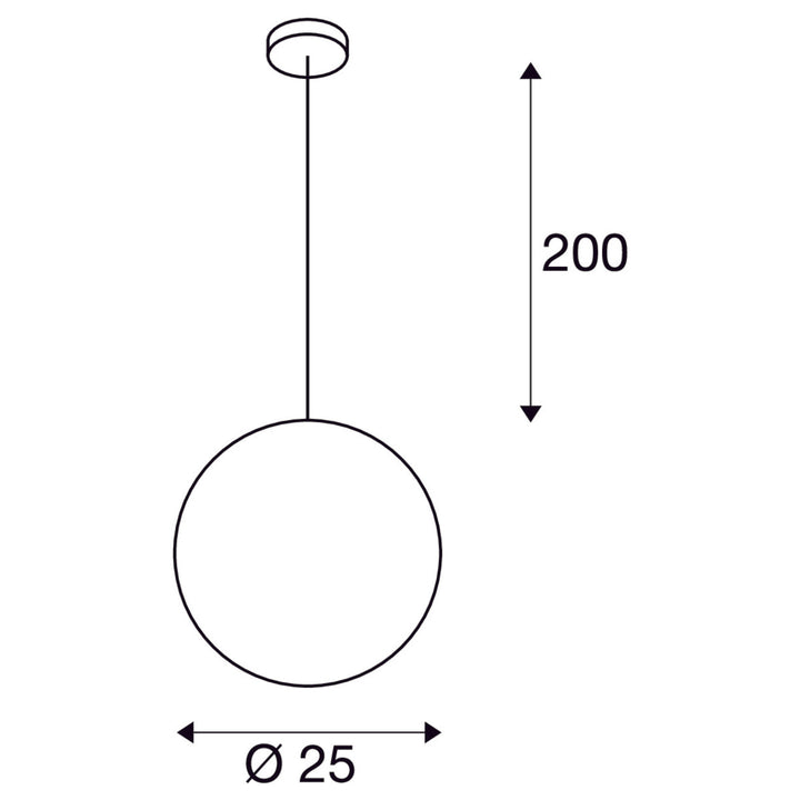 Rotoball 25 cm takpendel-Takpendler-Slv-Hvit-slv-165390-Lightup.no