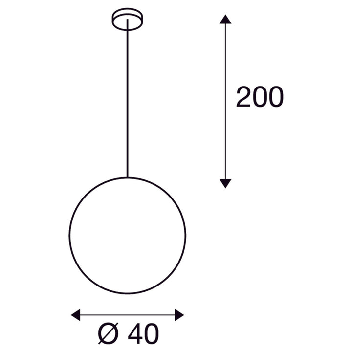 Rotoball 40 cm takpendel-Takpendler-Slv-Hvit-slv-165410-Lightup.no