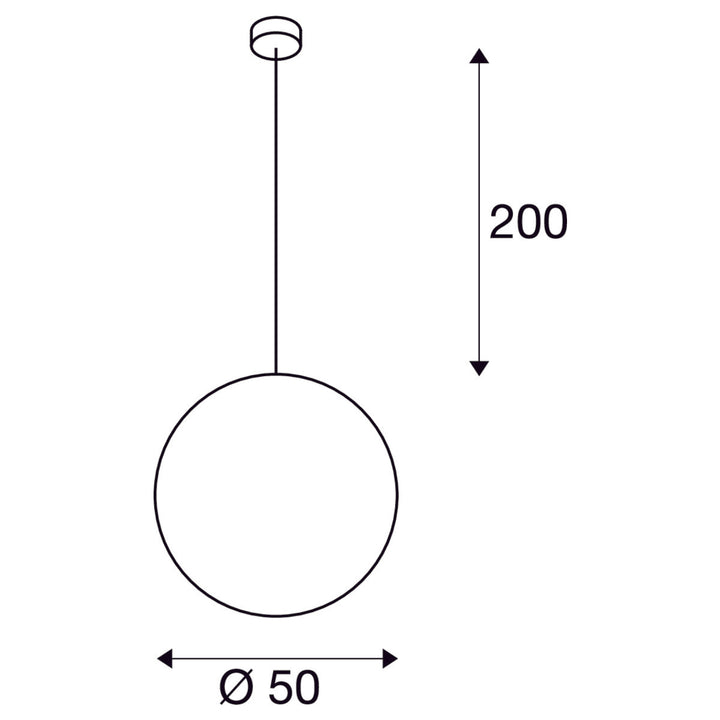 Rotoball 50 cm takpendel-Takpendler-Slv-Hvit-slv-165400-Lightup.no